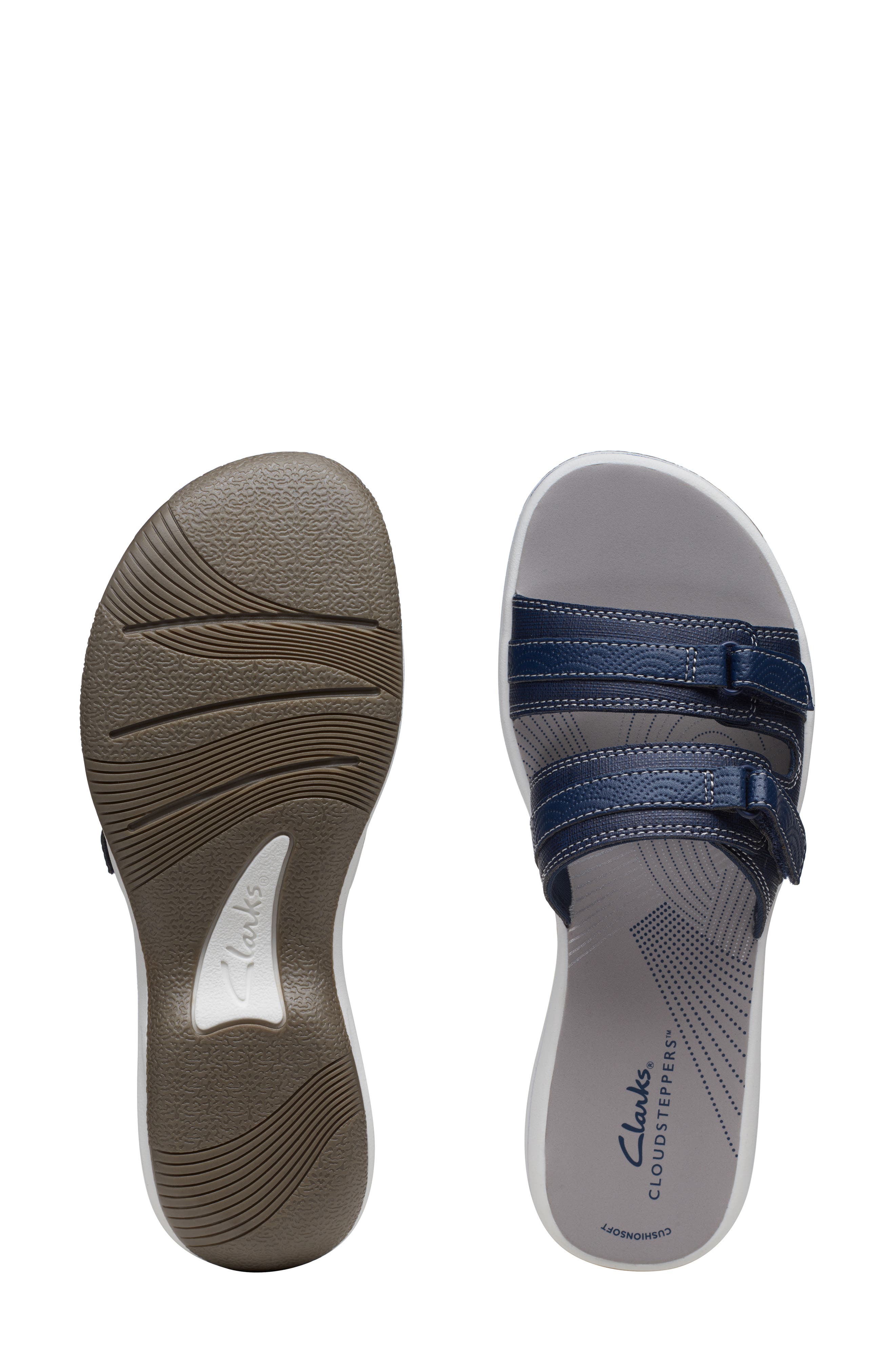 Breeze Piper Slide Sandal, Alternate, color, NAVY