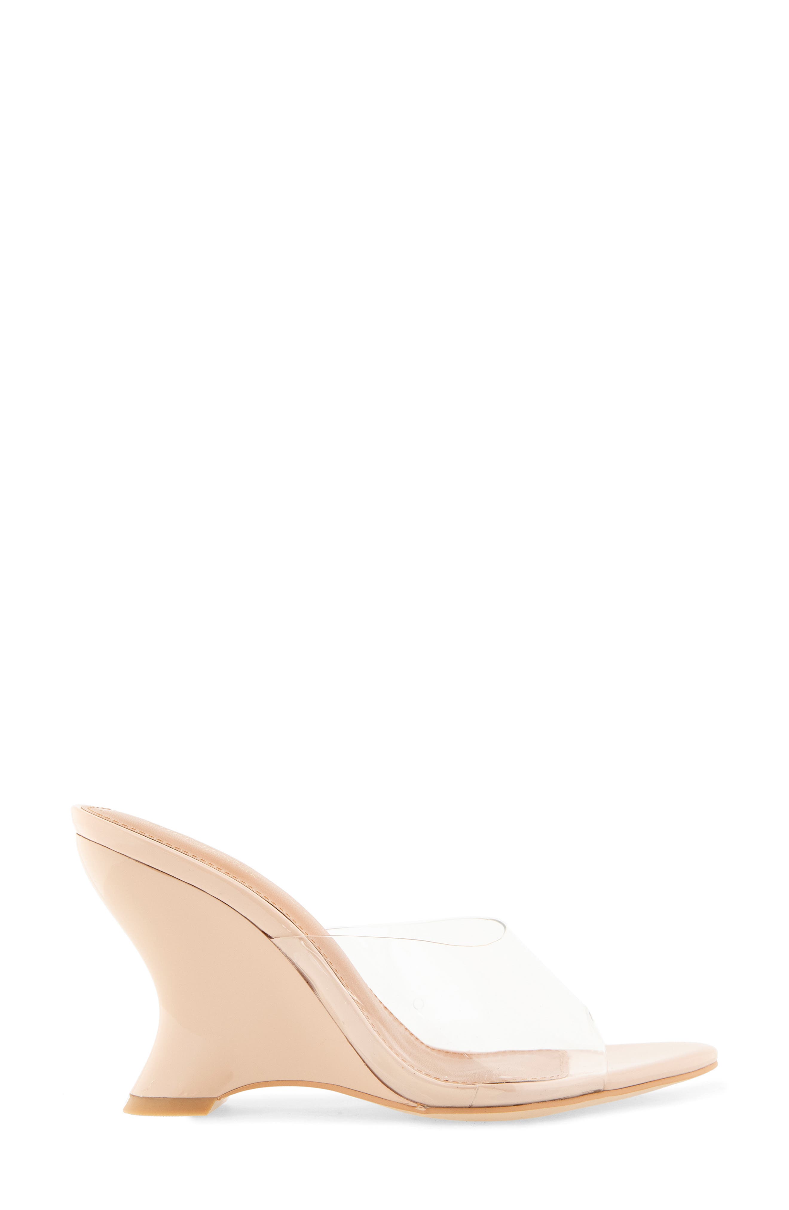 Tabby Wedge Sandal, Alternate, color, CLEAR FRAPPE