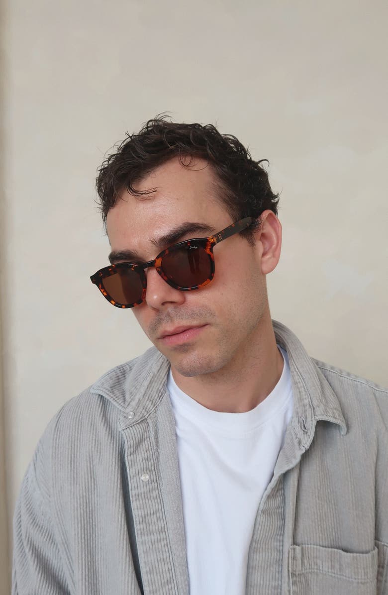 INDY JB Round Polarized Sunglasses, Alternate, color, Tortoise Shell