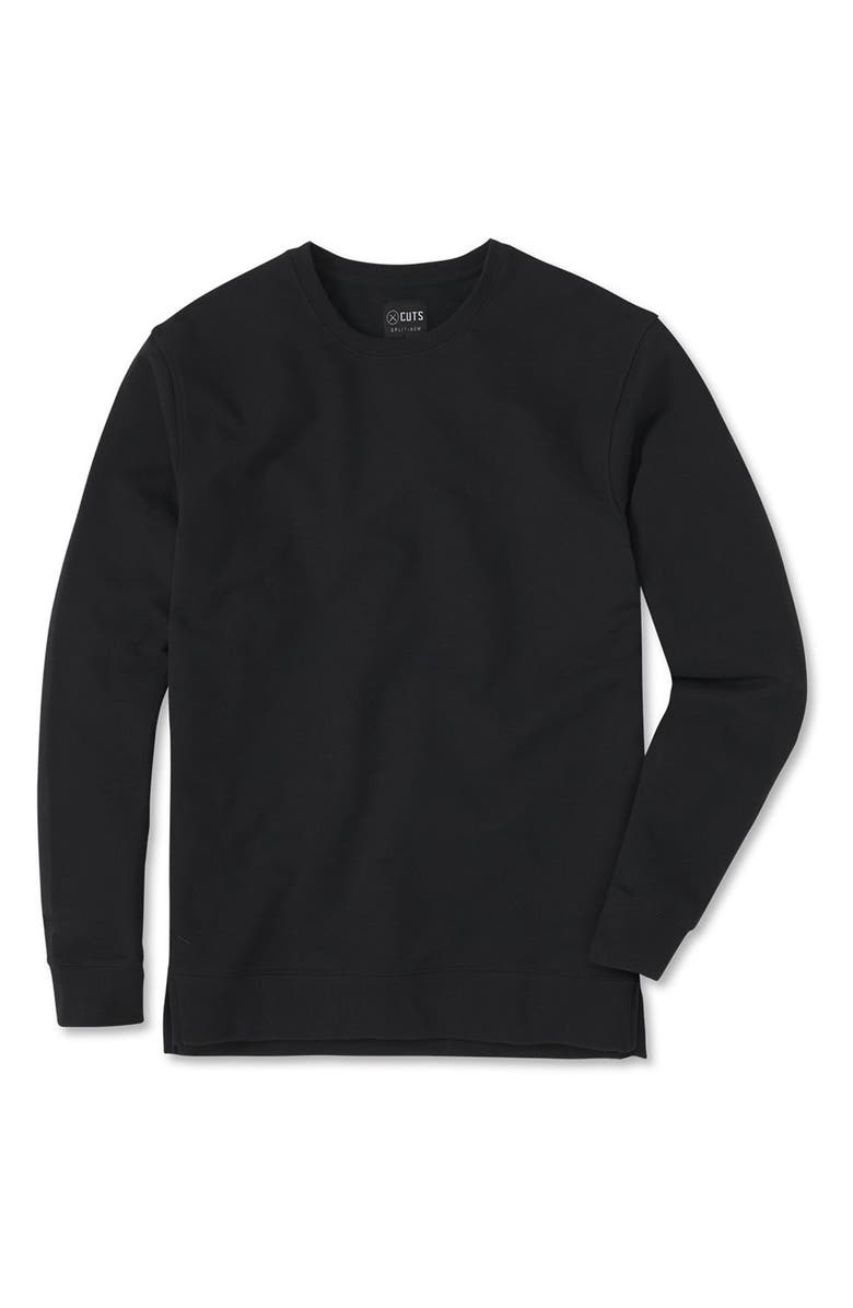 Cuts Hyperloop Split Hem Sweatshirt, Alternate, color,