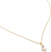 Monica Vinader Diamond Alphabet Pendant Necklace