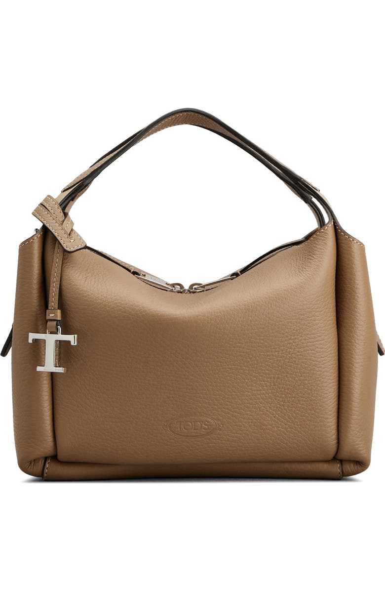 Tod's Mini T Timeless Leather Bowling Bag, Main, color,