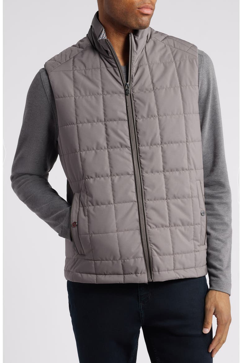 Box Quilt Vest, Alternate, color, GRAY