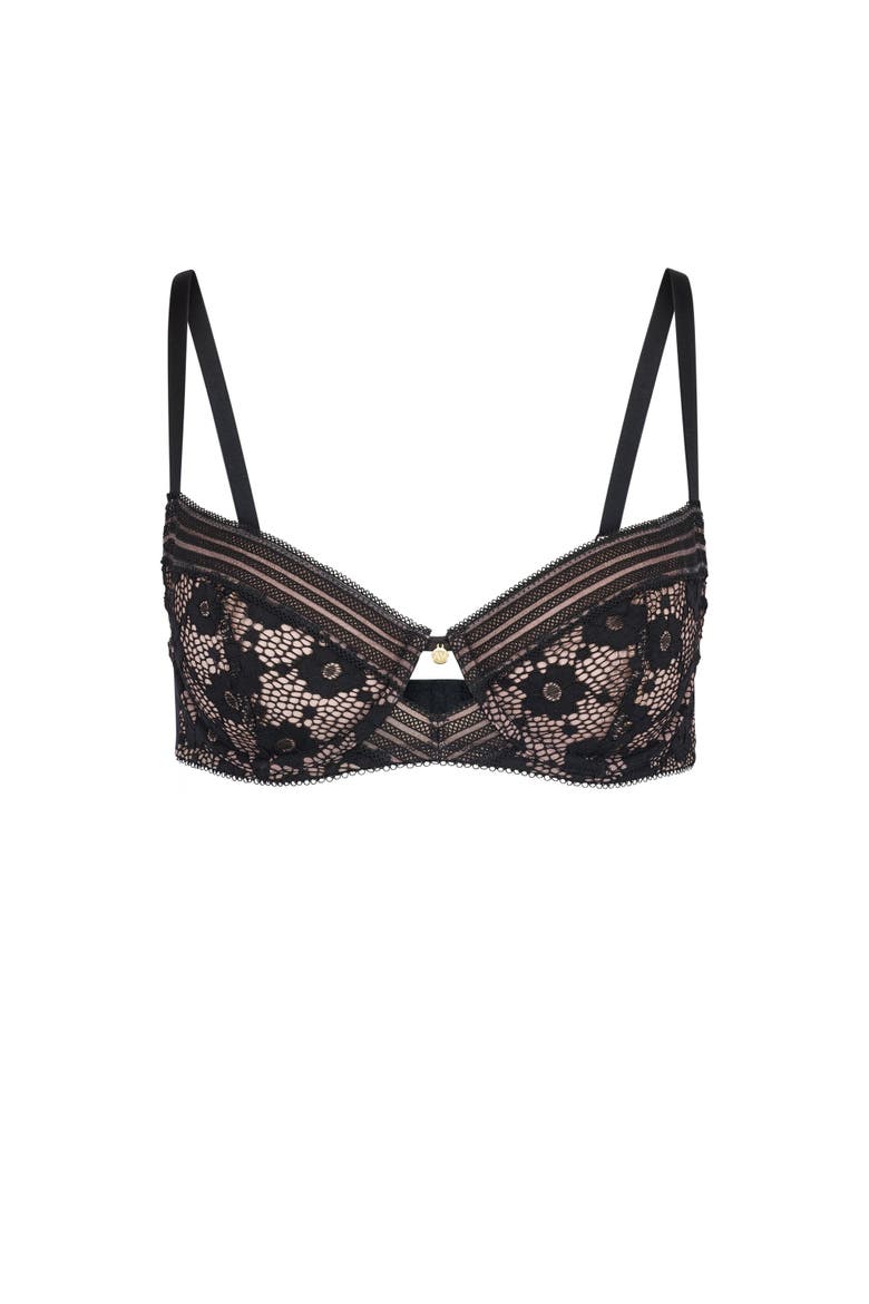 Nolie Unlined Demi Bra, Alternate, color, Black