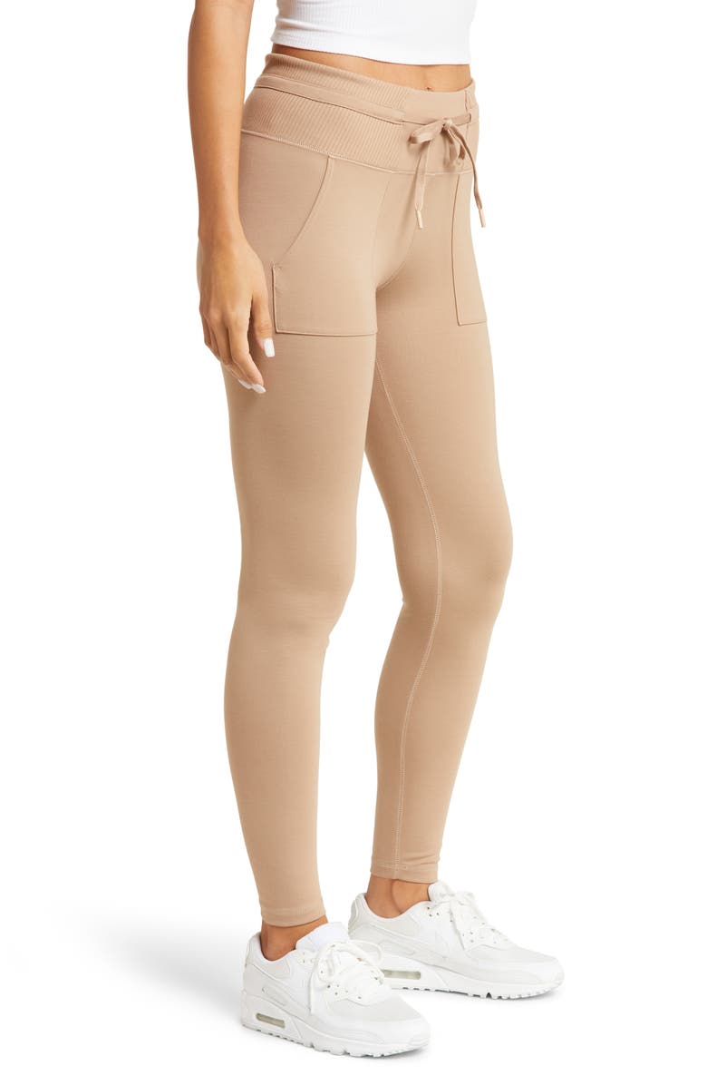 TravisMathew Beyond the Coast Ponte Pants, Alternate, color, Natural