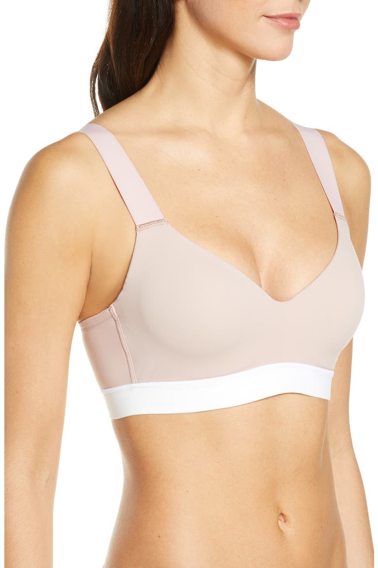 Dynamic Contour Underwire Sports Bra, Alternate, color, ROSE BEIGE/ WARM WHITE