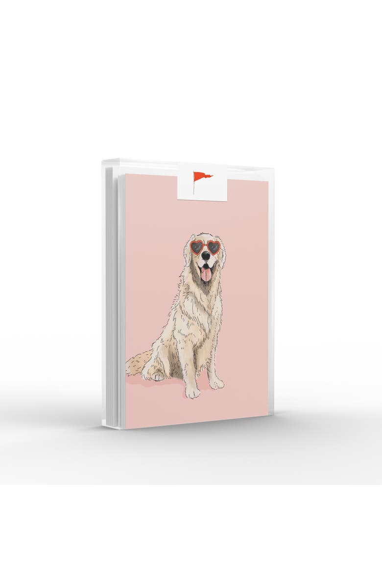 Ramus & Co Golden Pink Heart Eyes Love Greeting Card Pack, Main, color, Multi-Pack