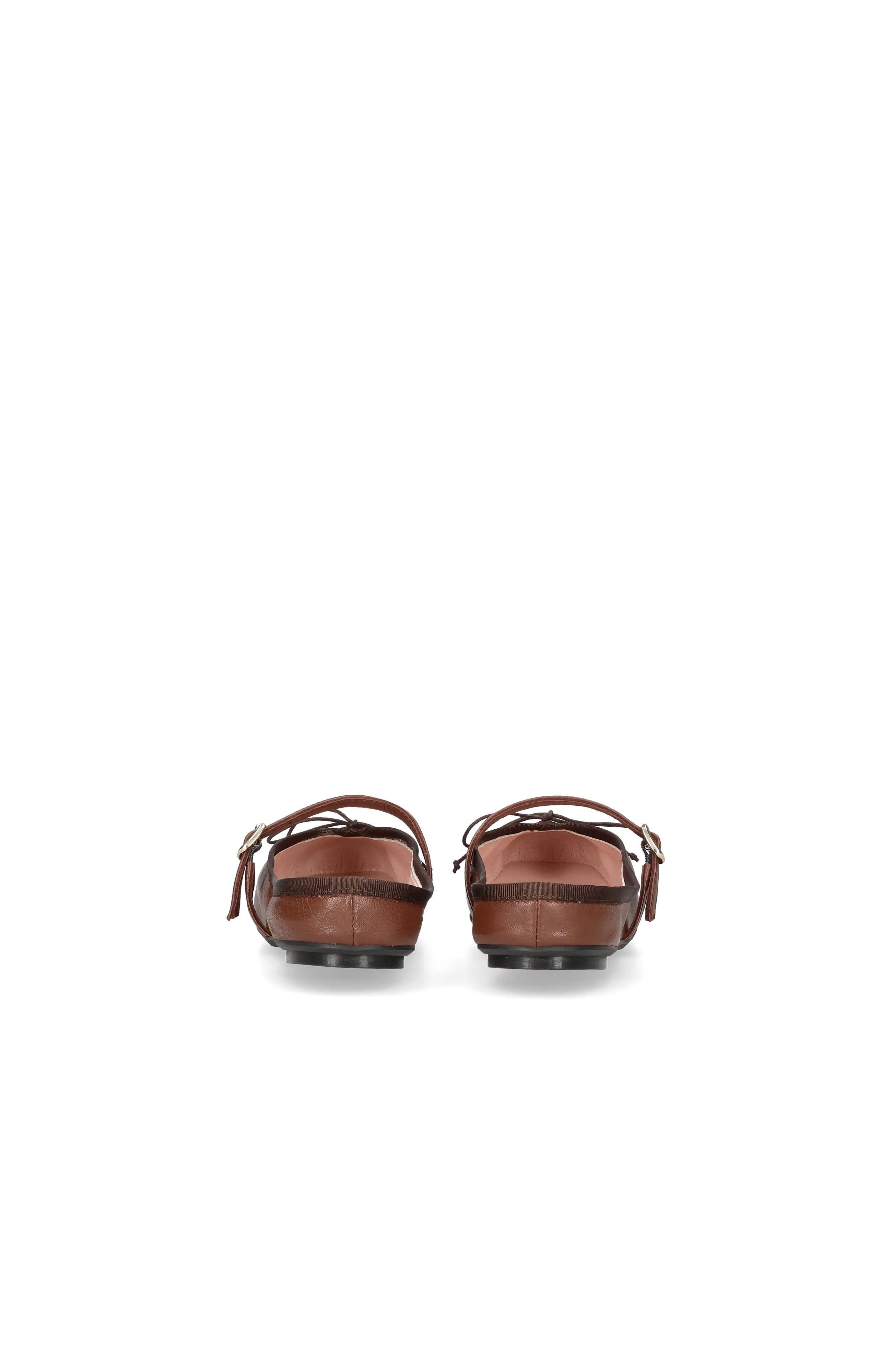 Pretty Ballerinas Square Toe Ballet Slide, Alternate, color, Brown