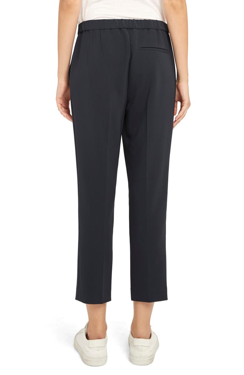 Theory Treeca Pull-On Trousers, Alternate, color, Black