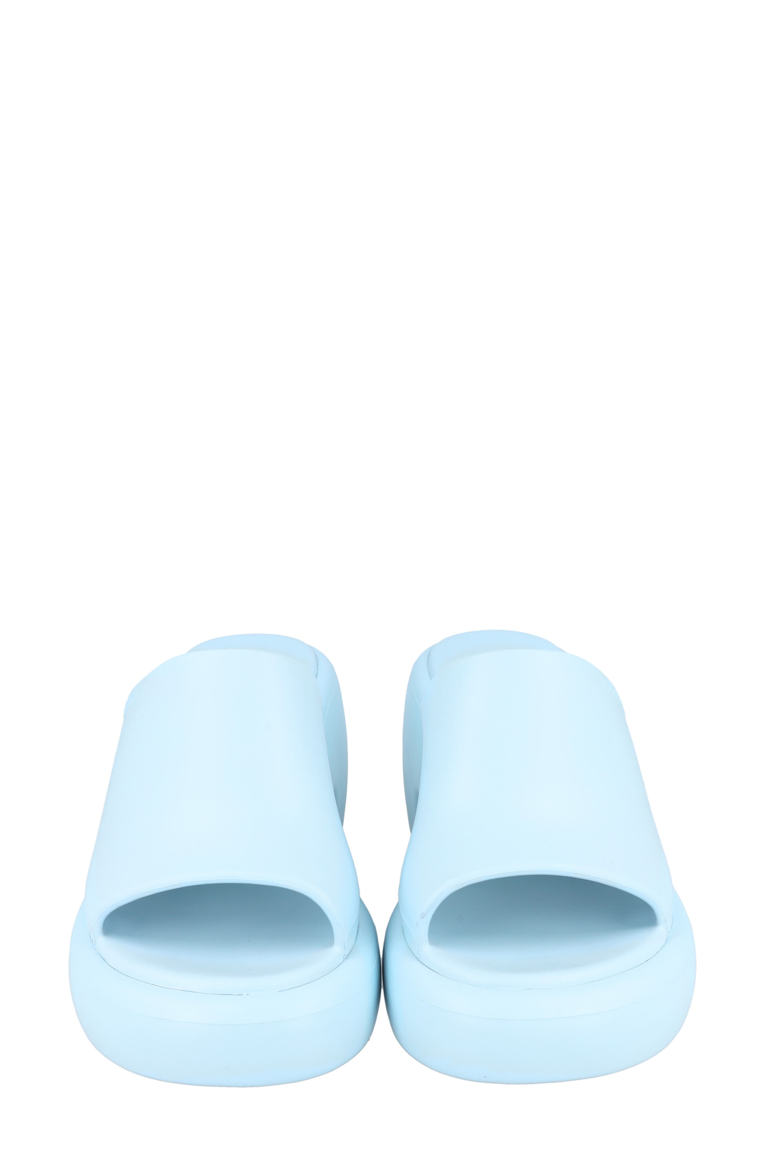 FERRAGAMO Platform Slide Sandal, Alternate, color, Blue