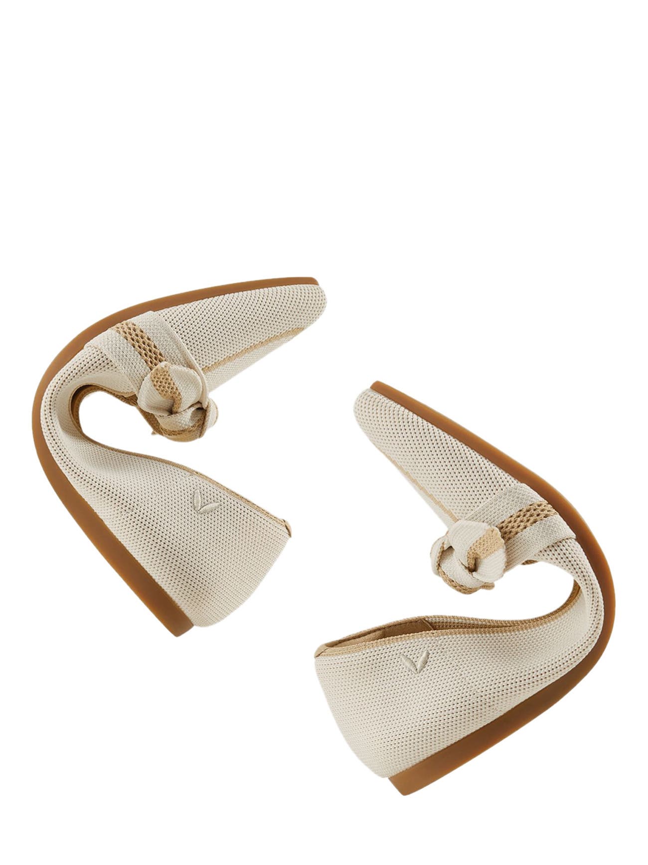 VIVAIA Pointed-Toe Bow Loafers, Alternate, color, Ivory Nude
