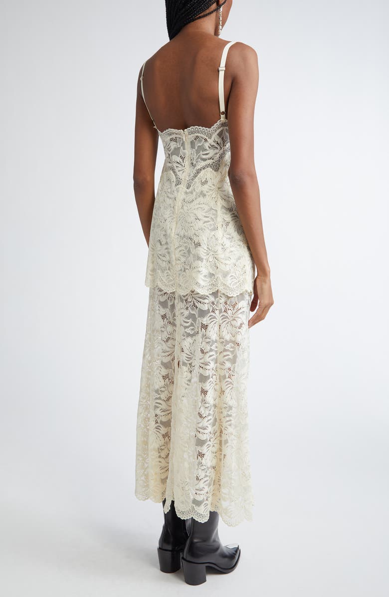Rabanne Lace Slipdress, Alternate, color, Ivory