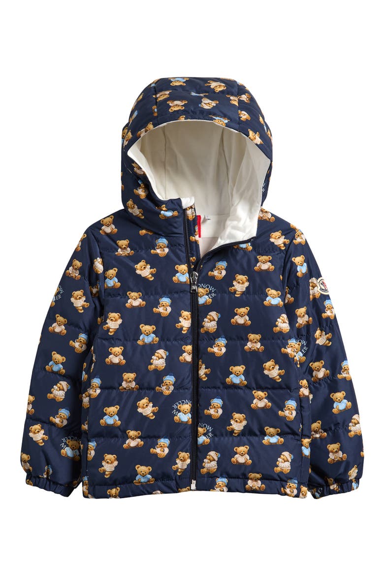 Kids' Semenat Hooded Down Puffer Jacket, Main, color, BLUE
