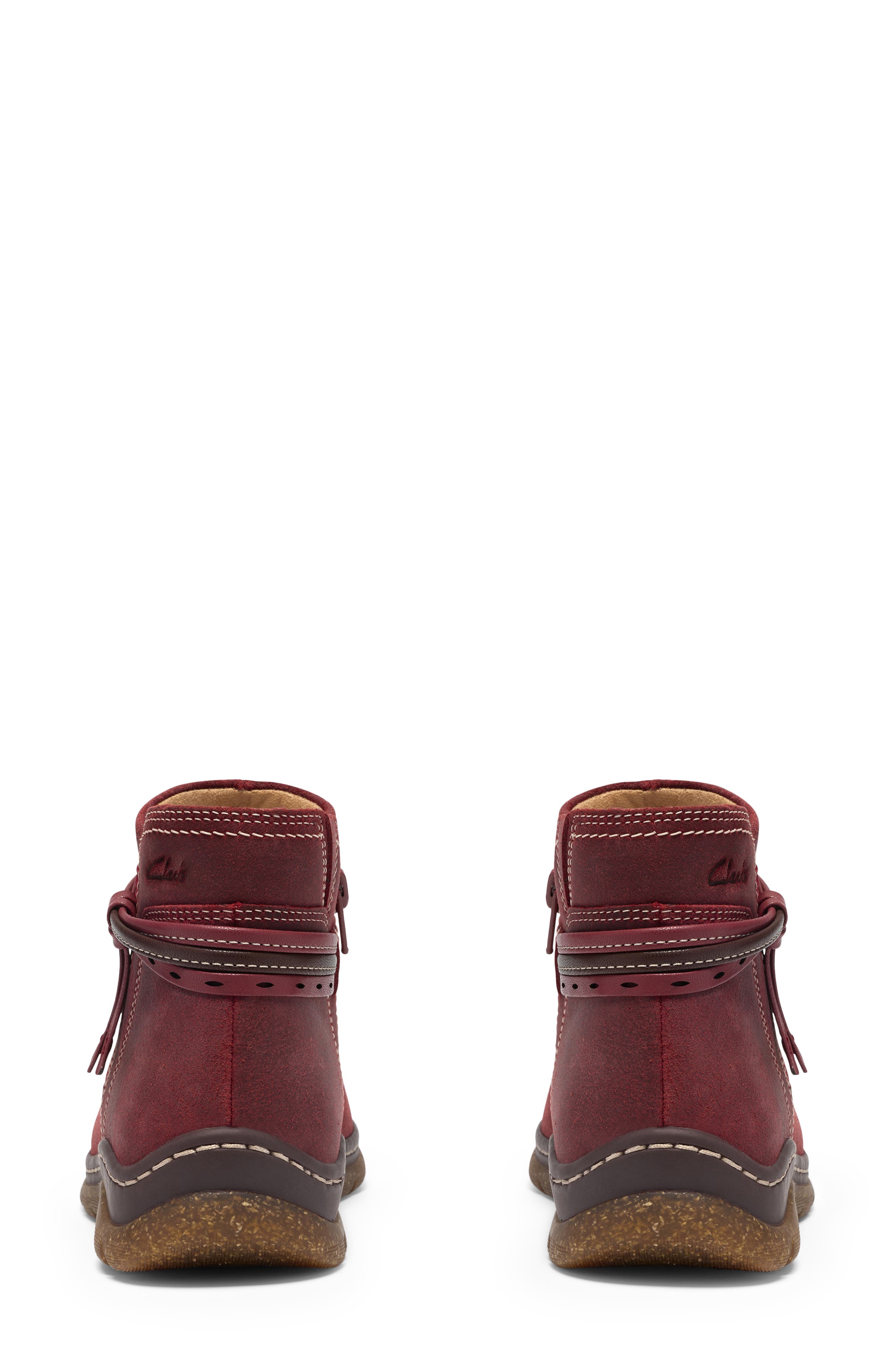 Orlene Roam Leather Bootie, Alternate, color, DARK RED