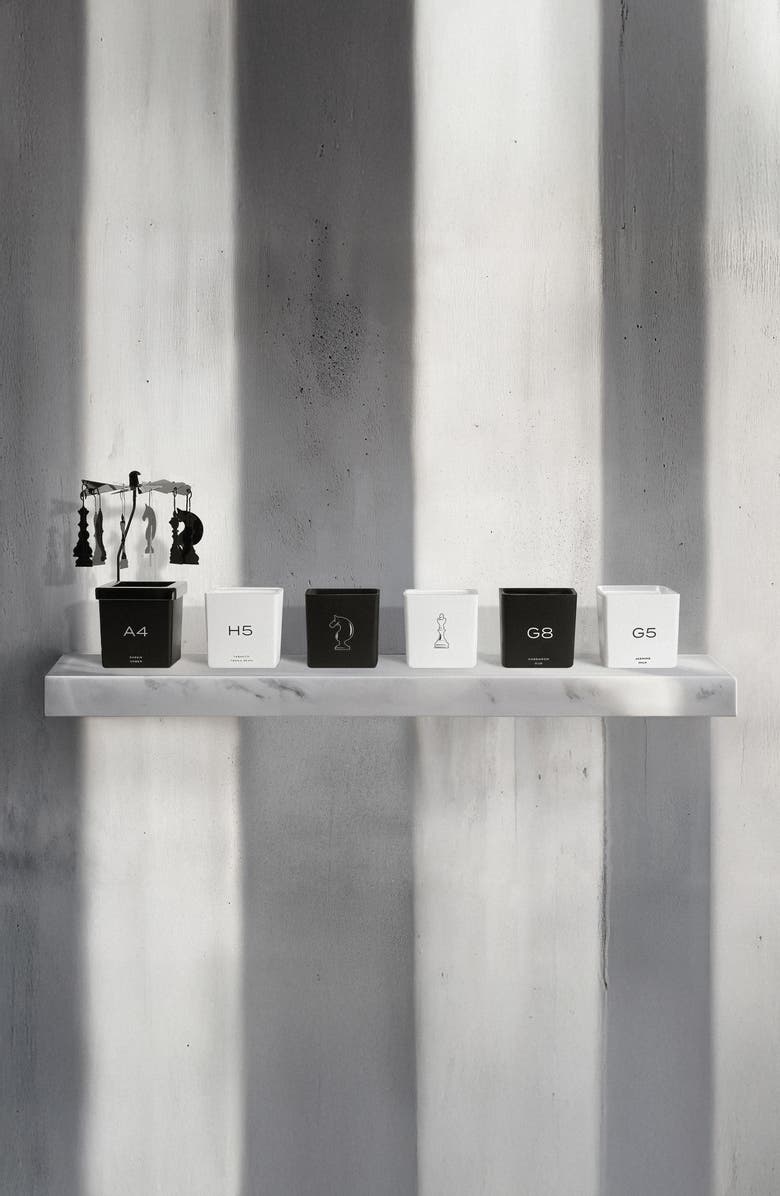 MIND GAMES Chess Set of 6 Luxury Votive Candles & Carousel, Alternate, color,