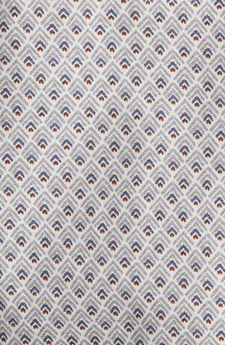 Jack Victor Adam Contemporary Fit Geo Print Cotton Button-Up Shirt, Alternate, color, Purple