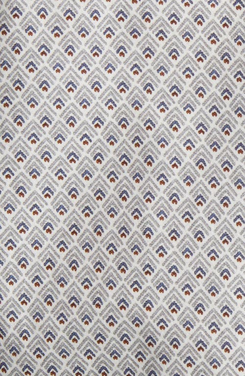 Jack Victor Adam Contemporary Fit Geo Print Cotton Button-up Shirt In Gray