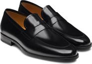 Magnanni Magico II Black Leather Apron Toe Loafer