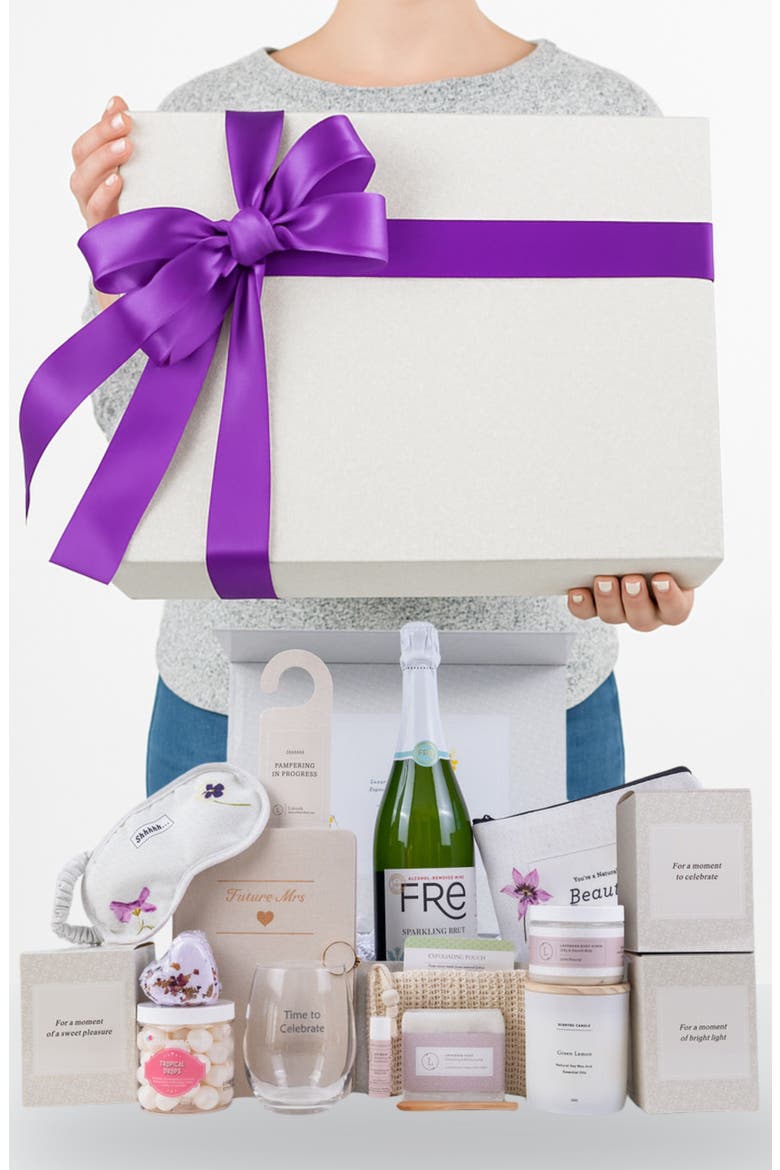 Bride To Be Gift Box, Main, color, White Theme