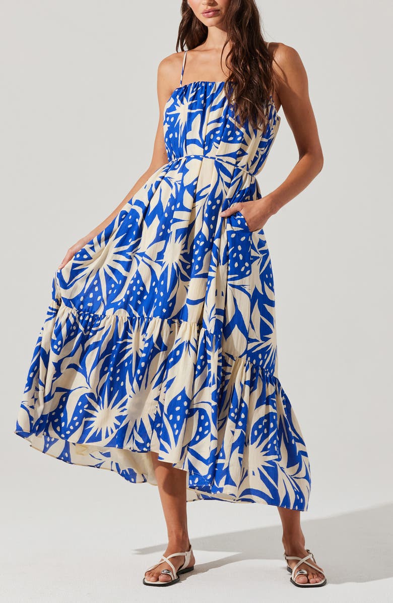 ASTR the Label Sarina Floral High-Low Dress, Alternate, color,