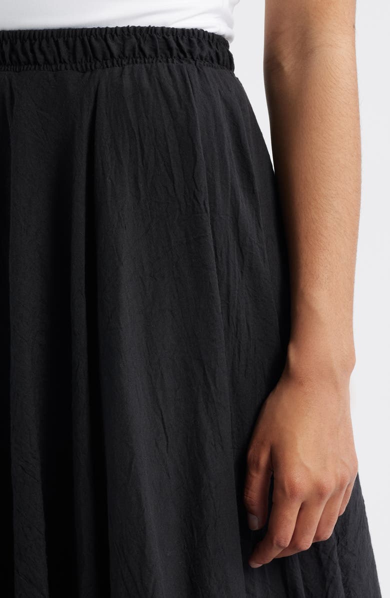 NIKKI LUND Alba Pull-On Midi A-LIne Skirt, Alternate, color, Black