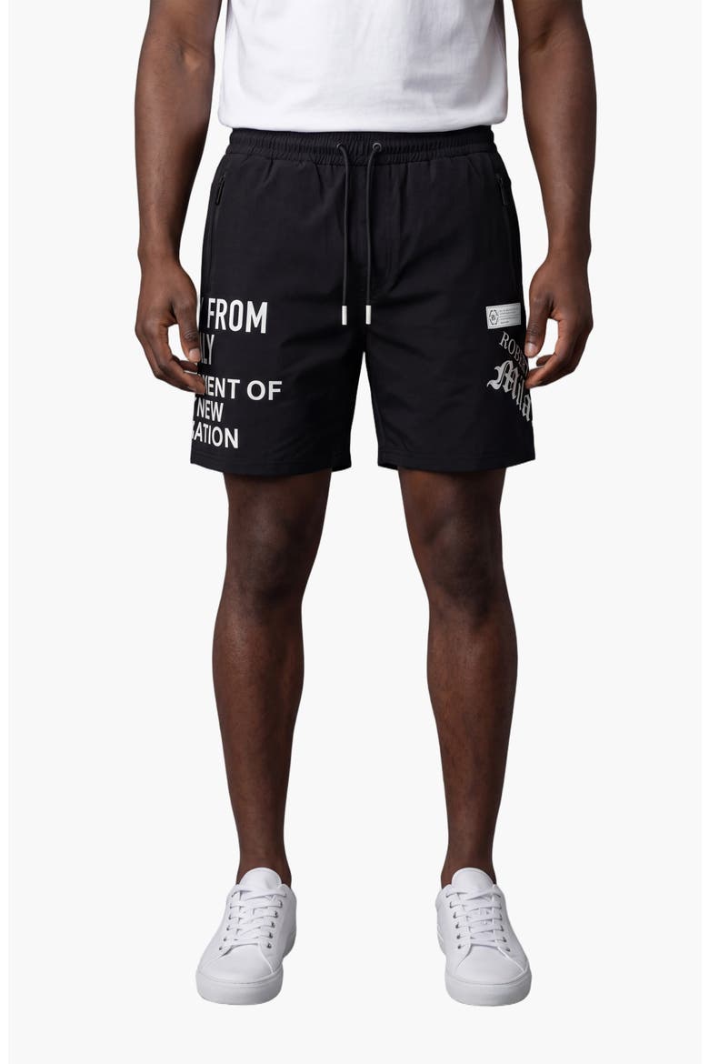 All Over Swim Trunks, Main, color, Black