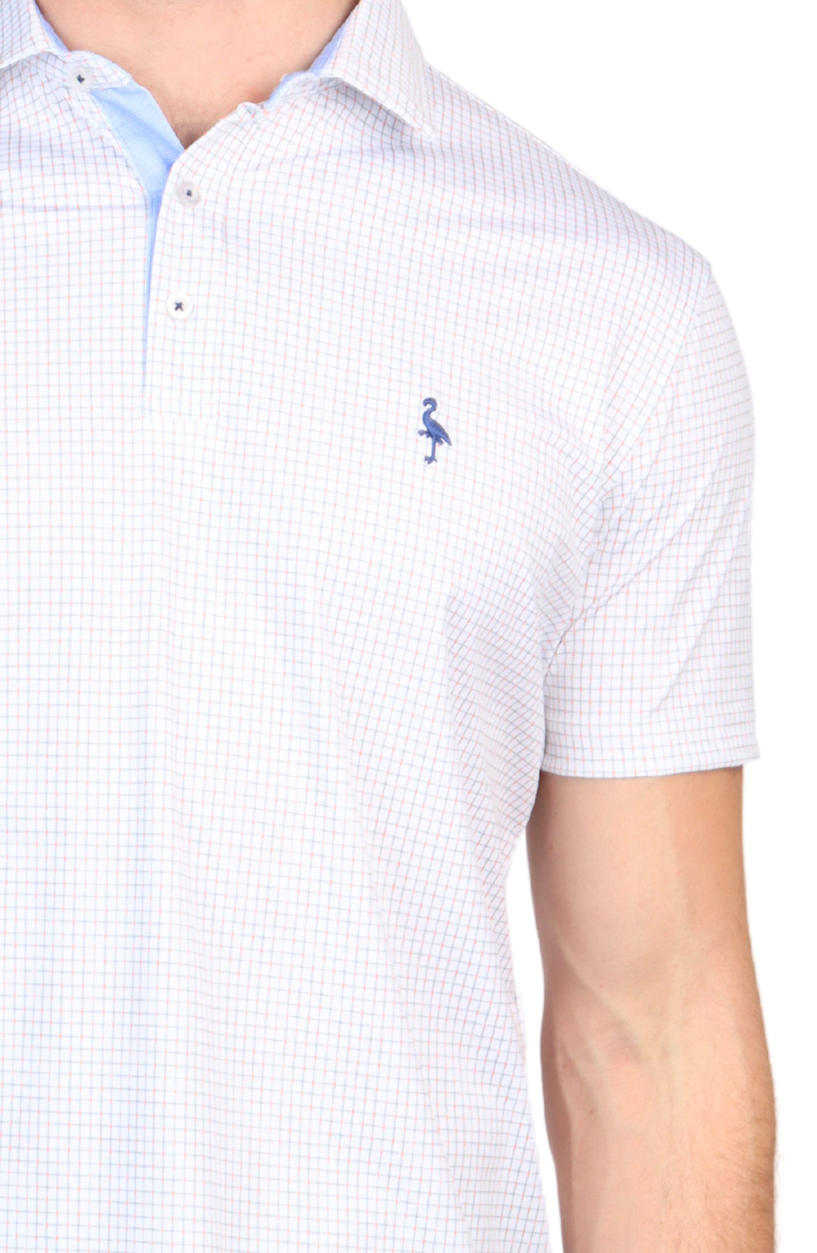 TailorByrd Neon Grid Performance Polo (Men) | Nordstromrack