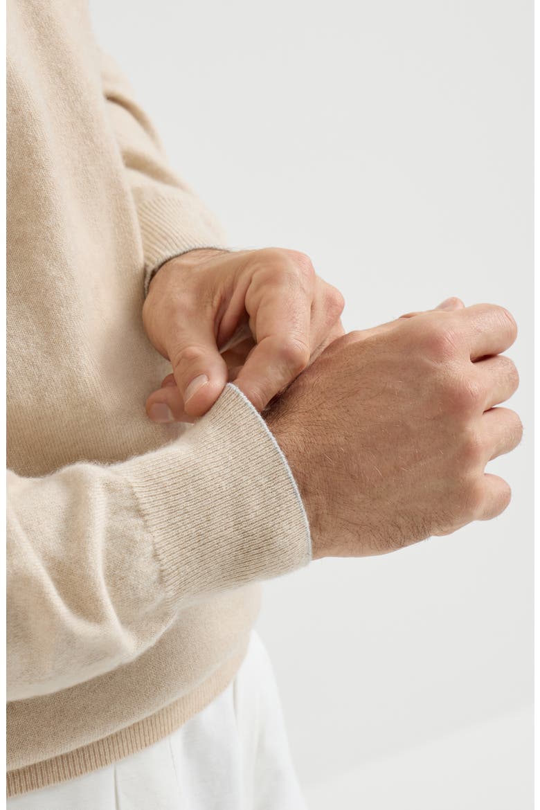 Cashmere sweater, Alternate, color, Sand