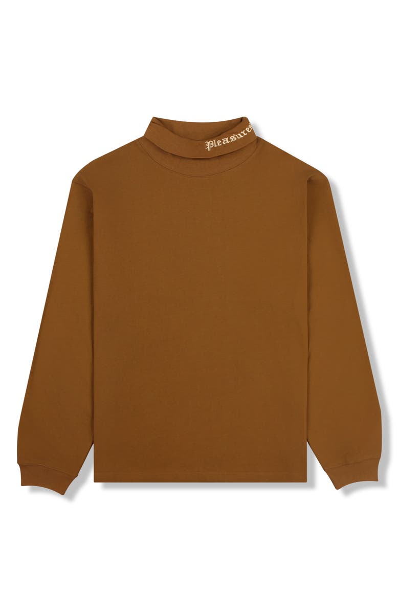 PLEASURES Satisfaction Turtleneck, Alternate, color, Brown