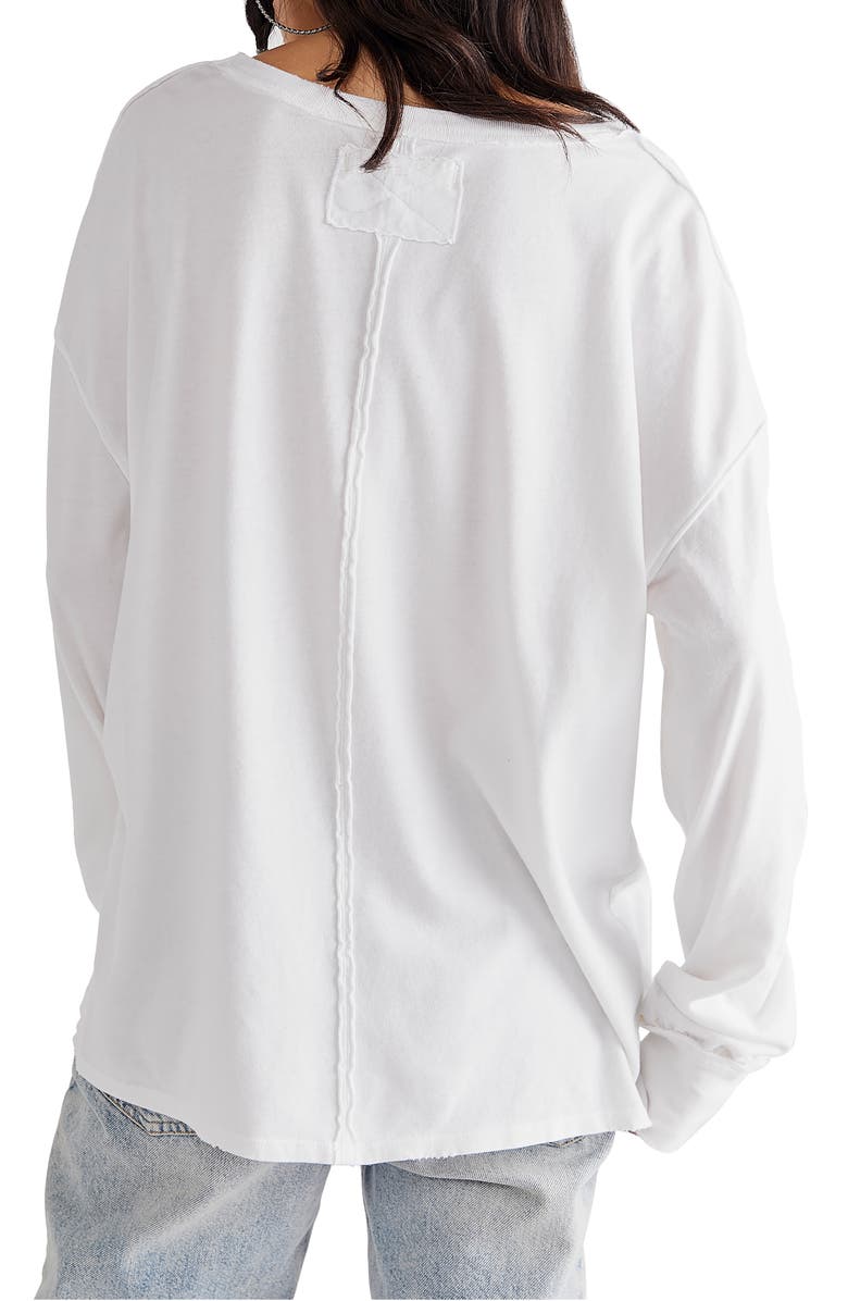 Free People Fade Into You Knit Top, Alternate, color, Ivory