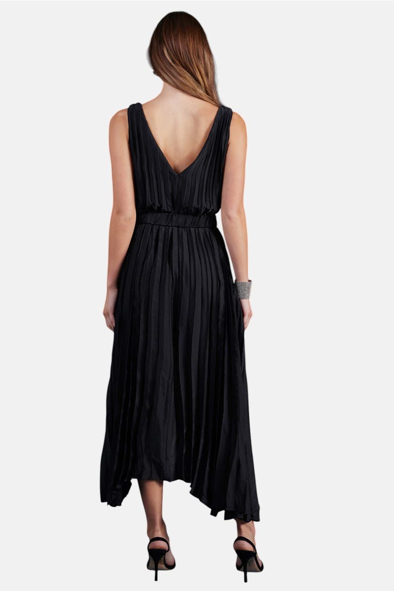 Highbrow Pleat Dress, Alternate, color, Black