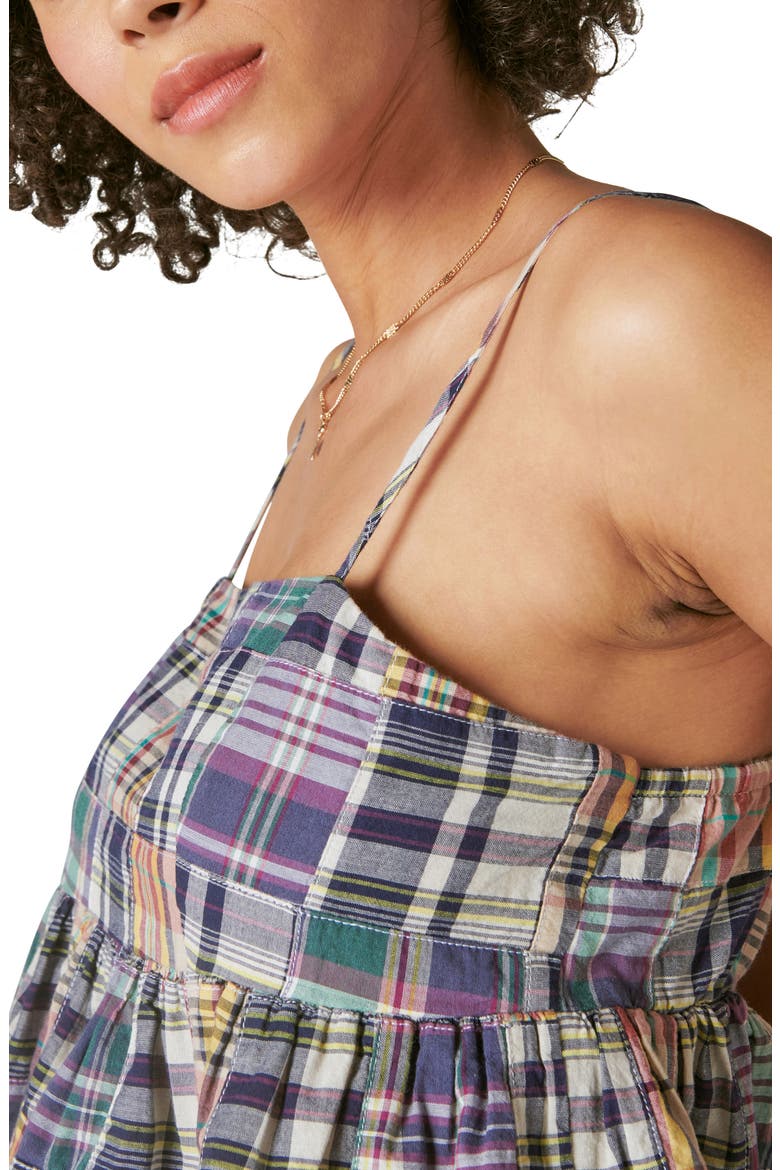 Heritage Patchwork Plaid Babydoll Camisole, Alternate, color, HERITAGE PATCHWORK