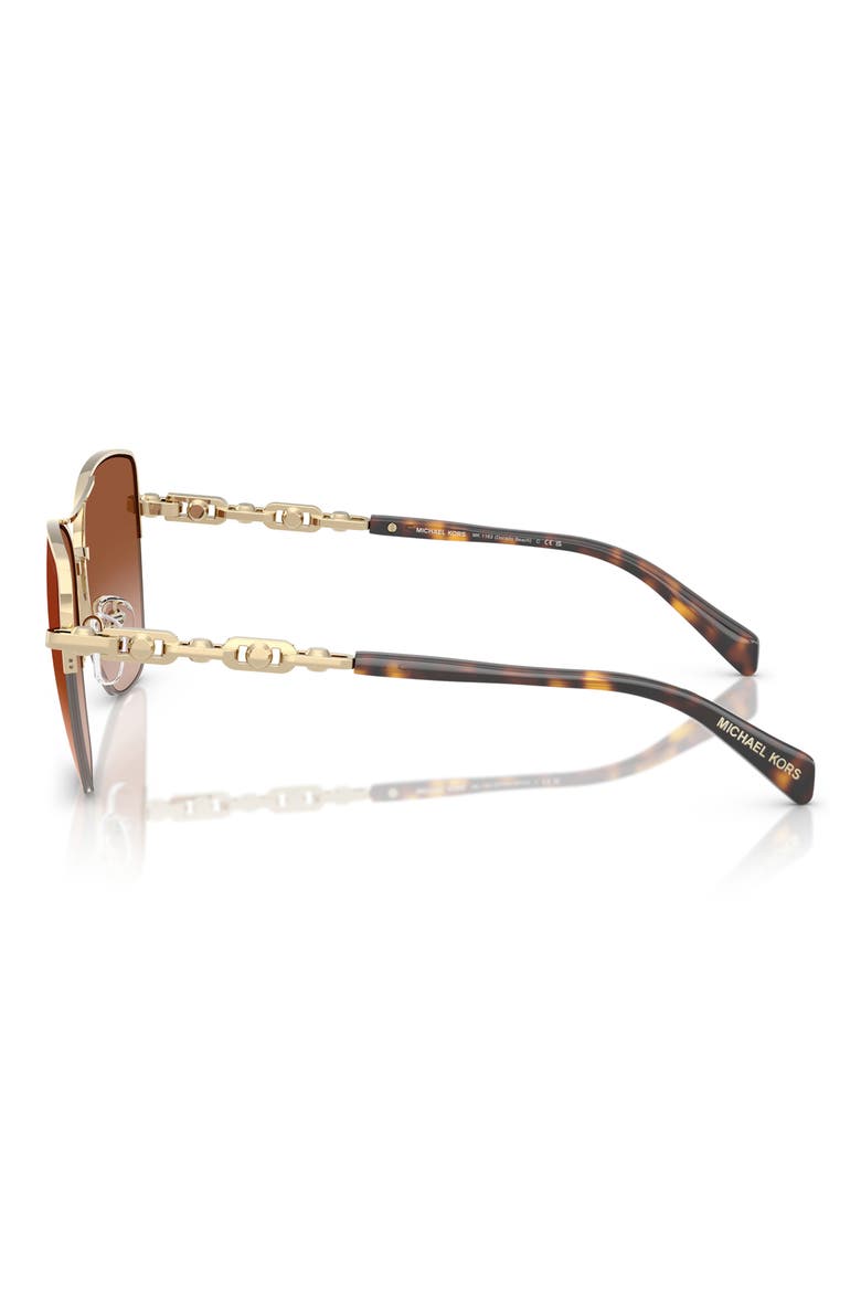 Dorado Beach 57mm Square Sunglasses, Alternate, color, GOLD SHINY / DARK BROWN