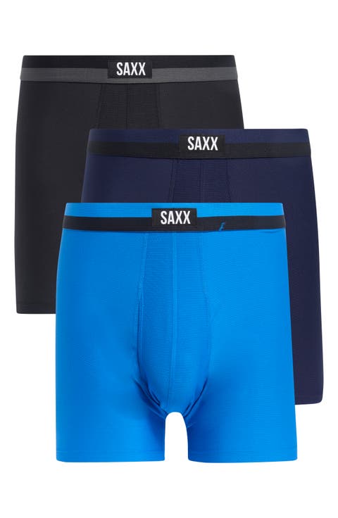 Assorted 3-Pack Sport Mesh Boxer Briefs