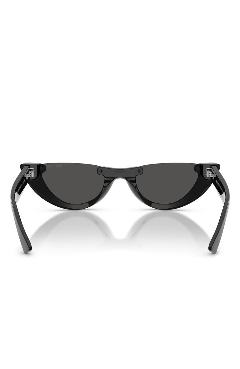 Jimmy Choo 53mm Semi Rimless Oval Sunglasses, Alternate, color, 