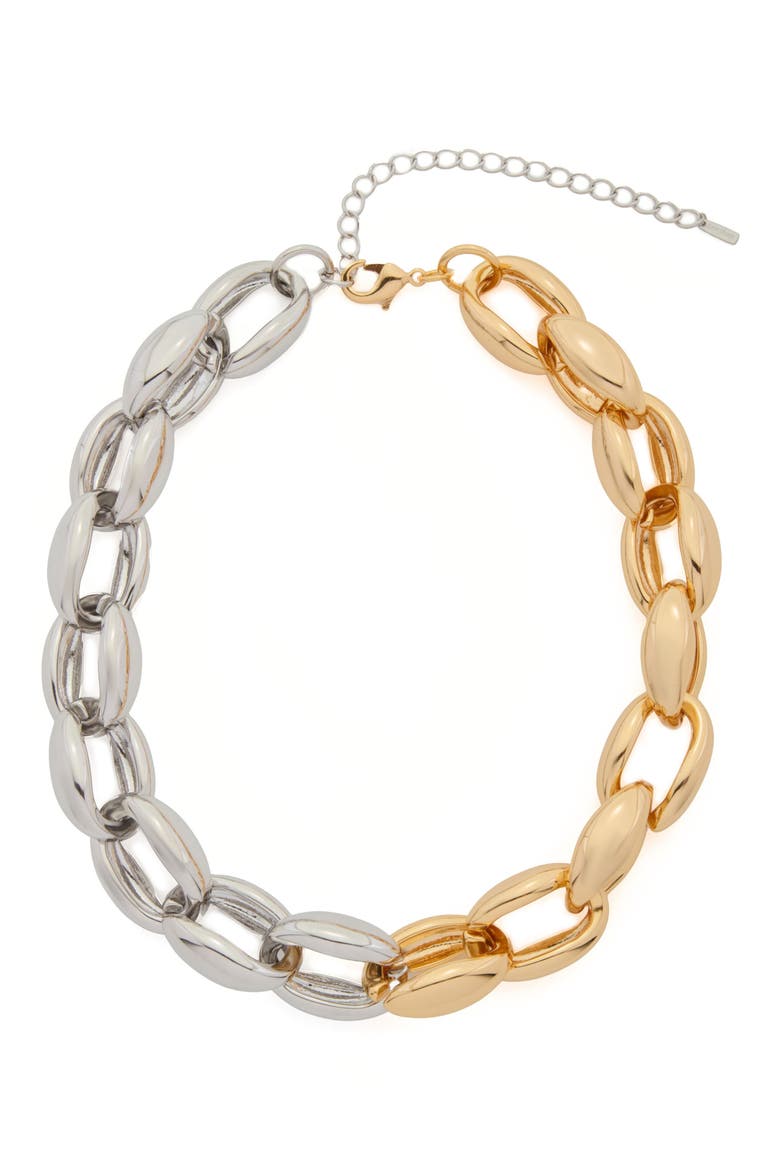 Chunky Chain Necklace, Main, color, GOLD/ SILVER