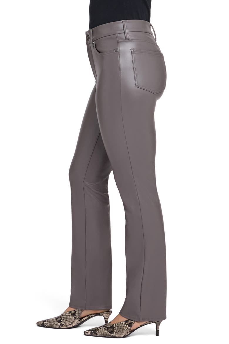 Marilyn Faux Leather Straight Leg Pants, Alternate, color, FALCON