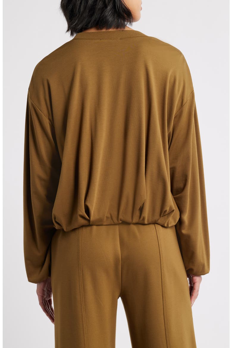 Blouson Knit Top, Alternate, color, GOLDEN OLIVE