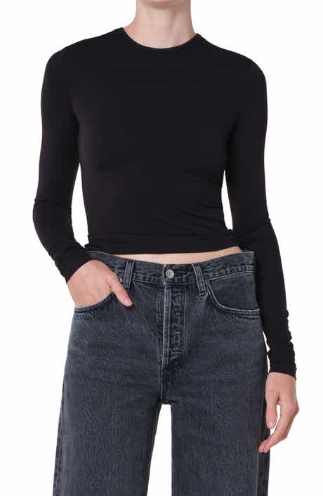 Dion Long Sleeve Crop T-Shirt