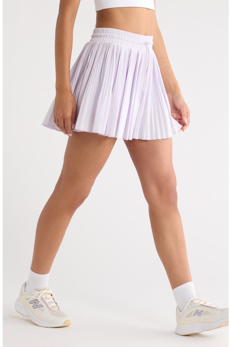 Pleated Drawstring Skirt, Alternate, color, PURPLE HUSH