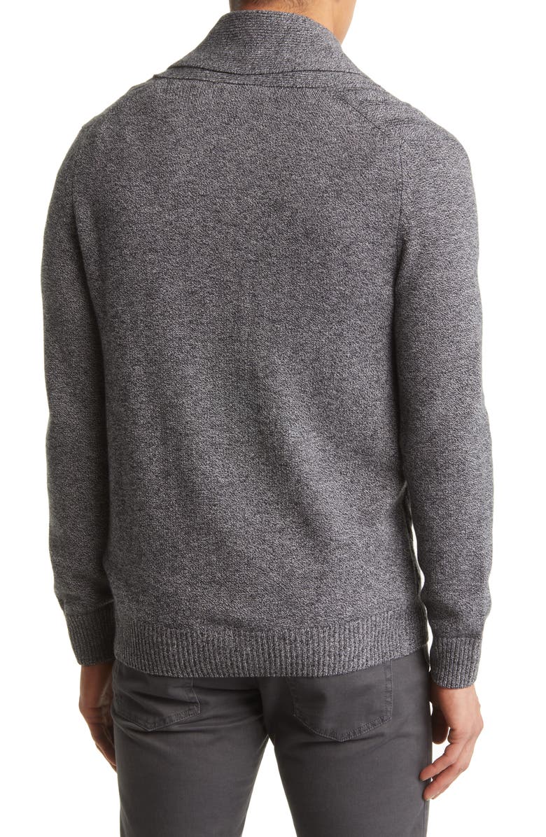 Canali Shawl Collar Cable Stitch Wool Cardigan, Alternate, color, 