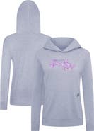 LEVELWEAR Women's Levelwear  Heather Gray Florida Panthers Hockey Fights Cancer Relay Pullover Hoodie