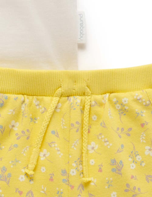 Purebaby Sunshine Tee & Short Set In Multi