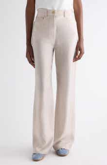 Casual Check Cupro Trousers