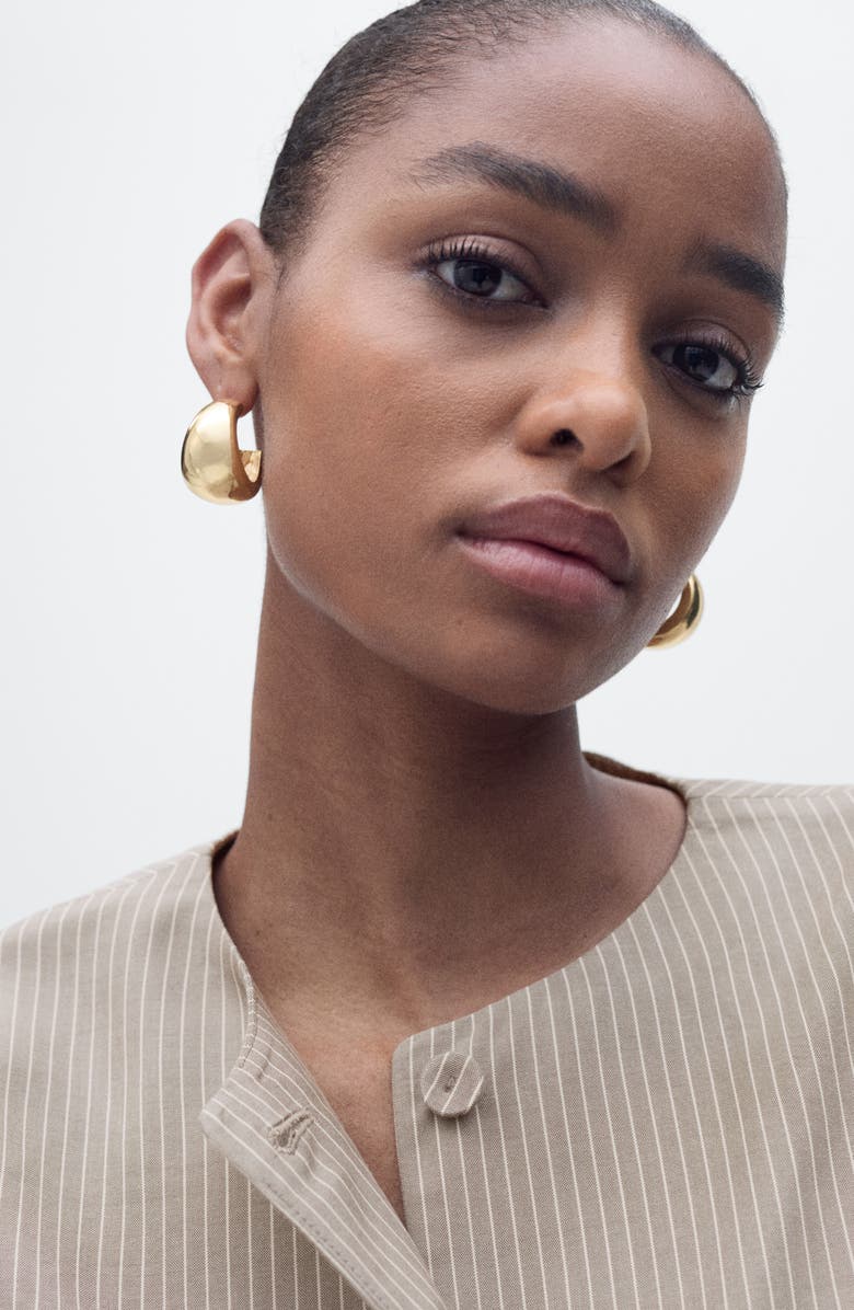 MANGO Vivian Stripe Suit Vest, Alternate, color, Medium Brown