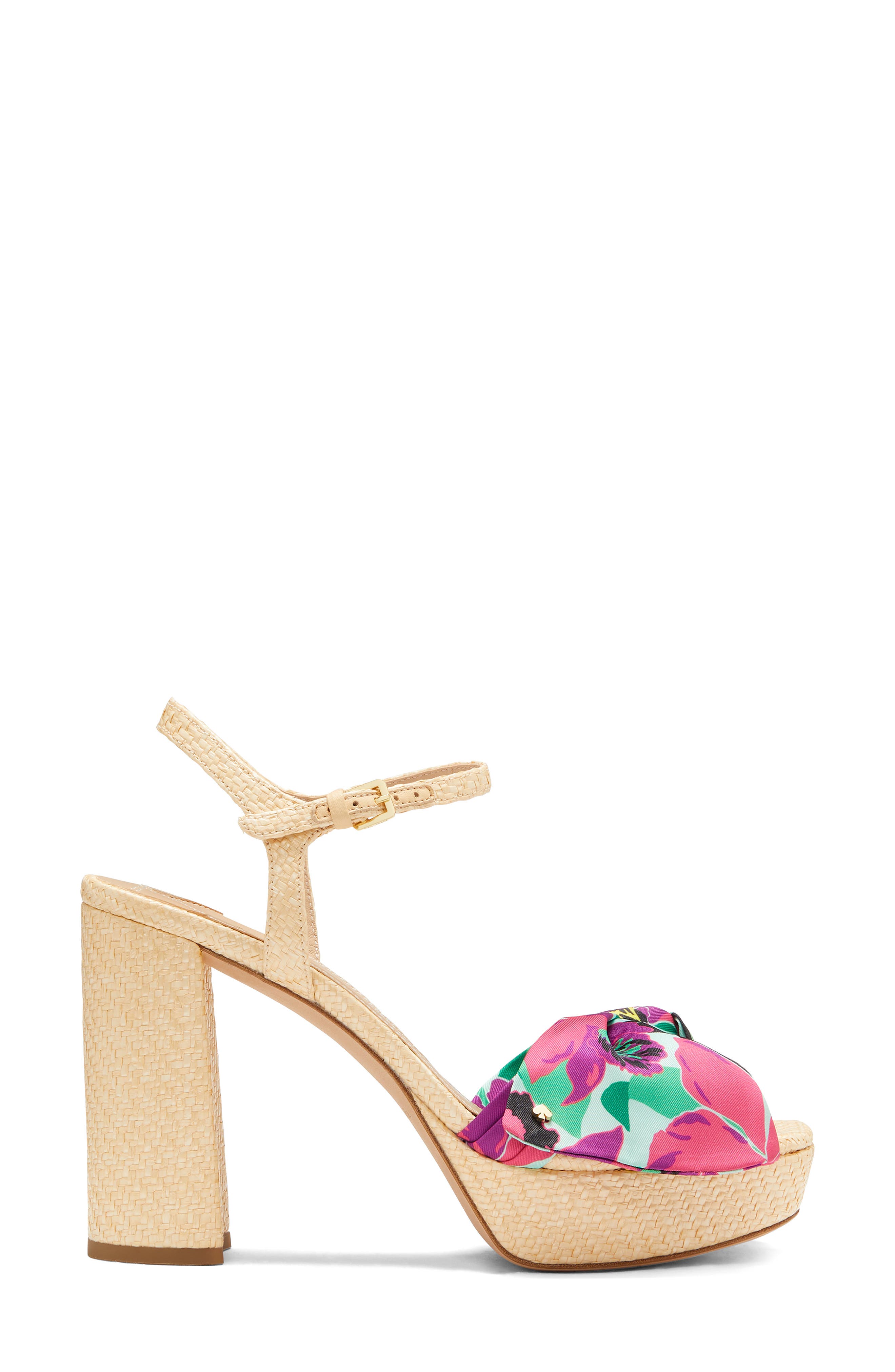 Kate Spade New York lucie ankle strap platform sandal, Alternate, color, Orchid Bloom