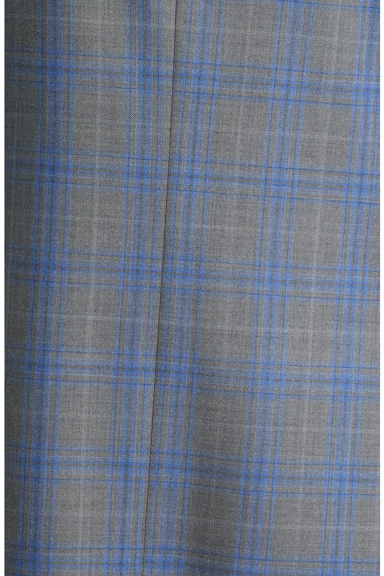 Siena Regular Fit Grey Shadow Check Wool Sport Coat, Alternate, color, GREY