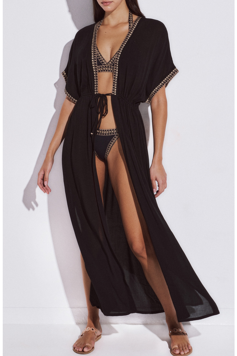 Athena Maxi Cover-Up Dress, Main, color, Black