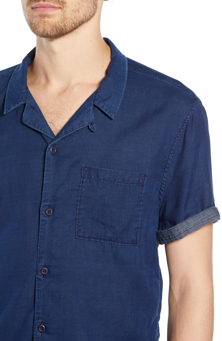 FRAME Slim Fit Camp Shirt, Alternate, color, 