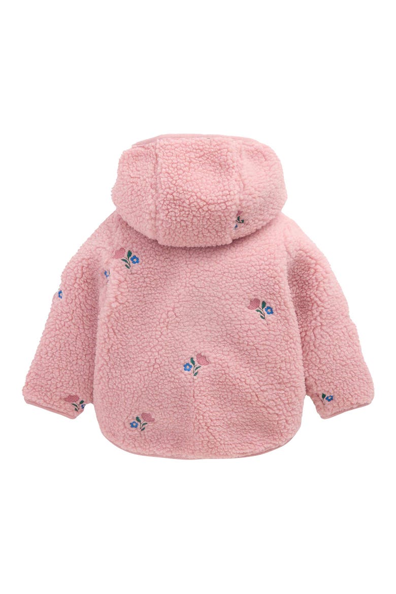Kids' Embroidered High Pile Fleece Jacket, Alternate, color, PINK FLORAL